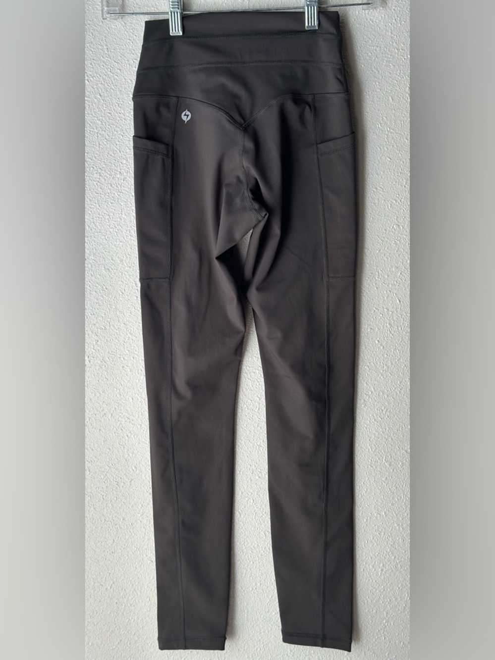 POPFLEX Green High-Waist Leggings with Logo Waistband - Picture 6 of 6